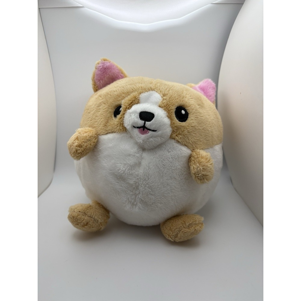 Squishable CORGI Plush 6" White Brown Stuffed Animal Round Dog